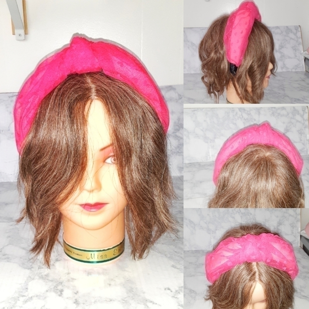 Trendy Hot Punk Chuncky Headband With Heart Accents